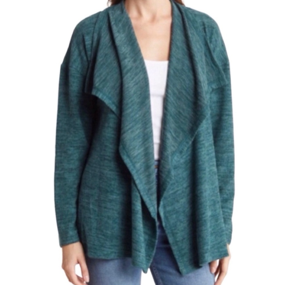 Olivia Sky Cascade Open Front Cardigan (NWT) (Size: Large)